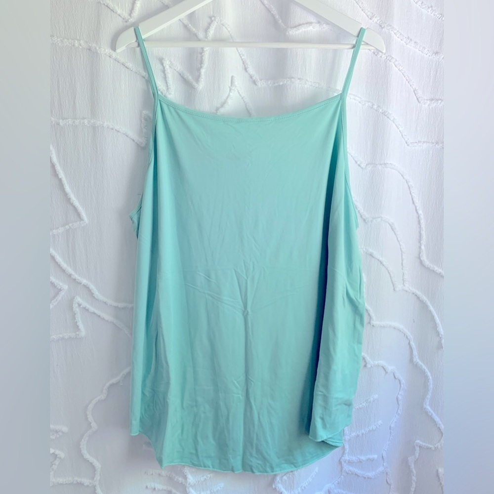 Women’s Plus Size 4X Mint Green Spaghetti Strap Tank Top Cami Sleeveless NWOT